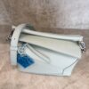 Loewe Calfskin Small Puzzle Edge Bag Frozen Silver Hardware and Loewe Anagram Charm