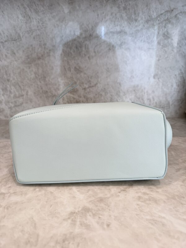 Loewe Calfskin Small Puzzle Edge Bag Frozen Silver Hardware and Loewe Anagram Charm