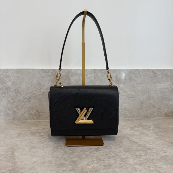 Louis Vuitton Black Epi Twist MM Shoulder Bag Edition