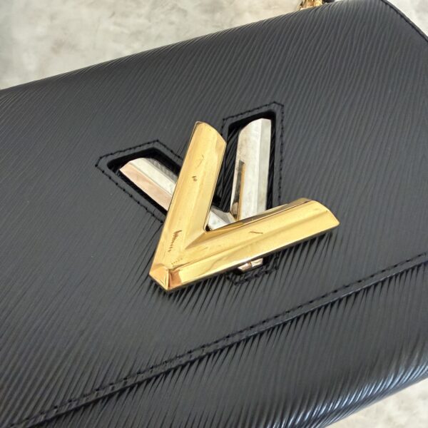 Louis Vuitton Black Epi Twist MM Shoulder Bag Edition