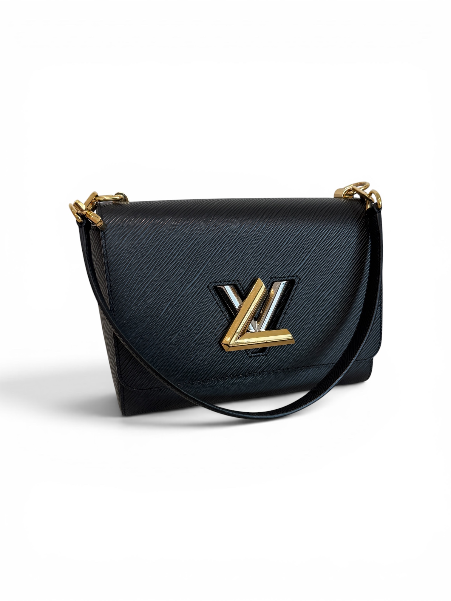 Louis Vuitton Black Epi Twist MM Shoulder Bag Edition