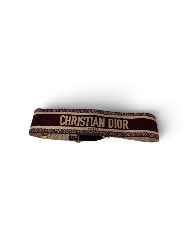 Christian Dior Canvas Embroidered Shoulder Strap
