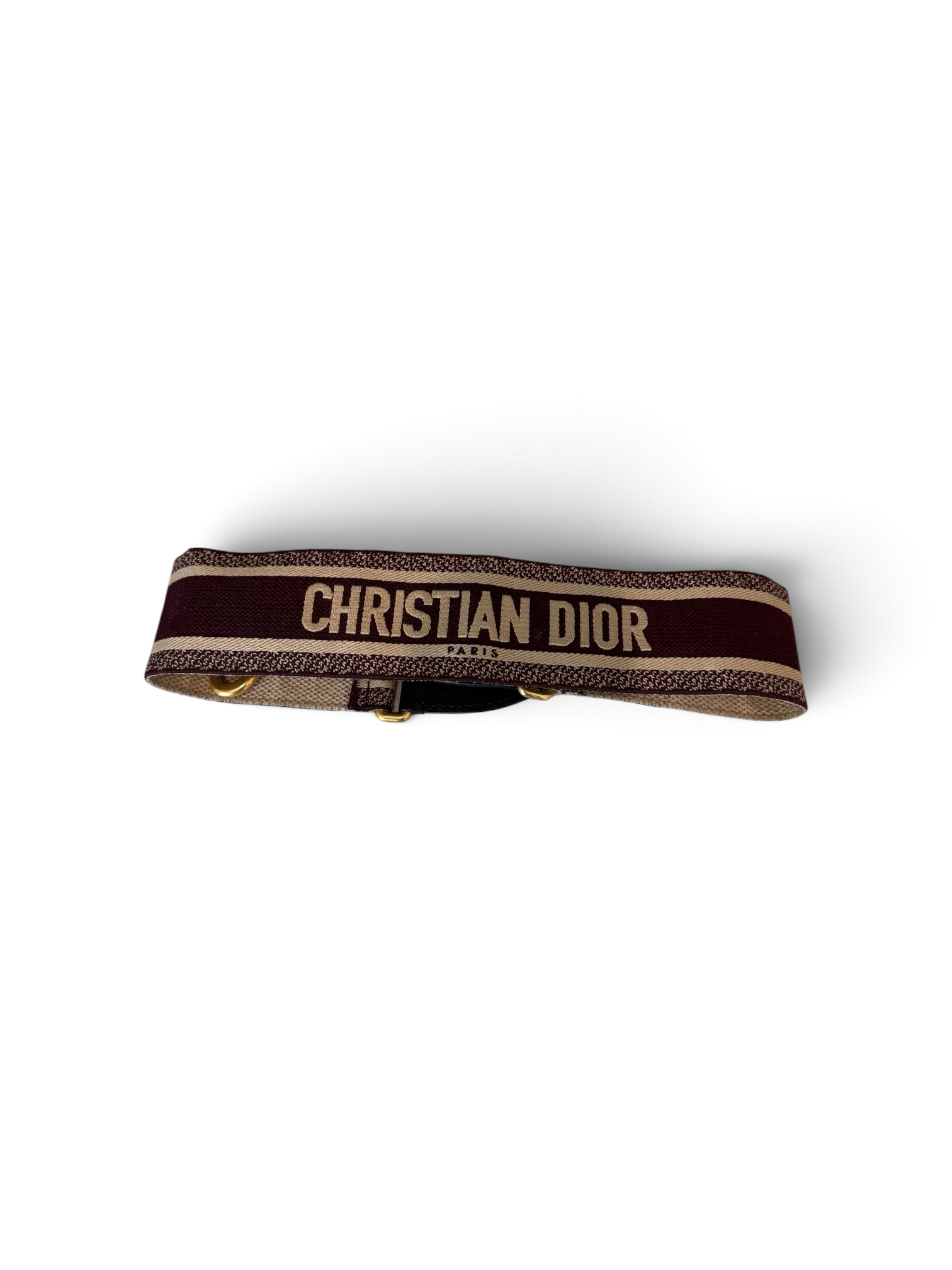Christian Dior Canvas Embroidered Shoulder Strap