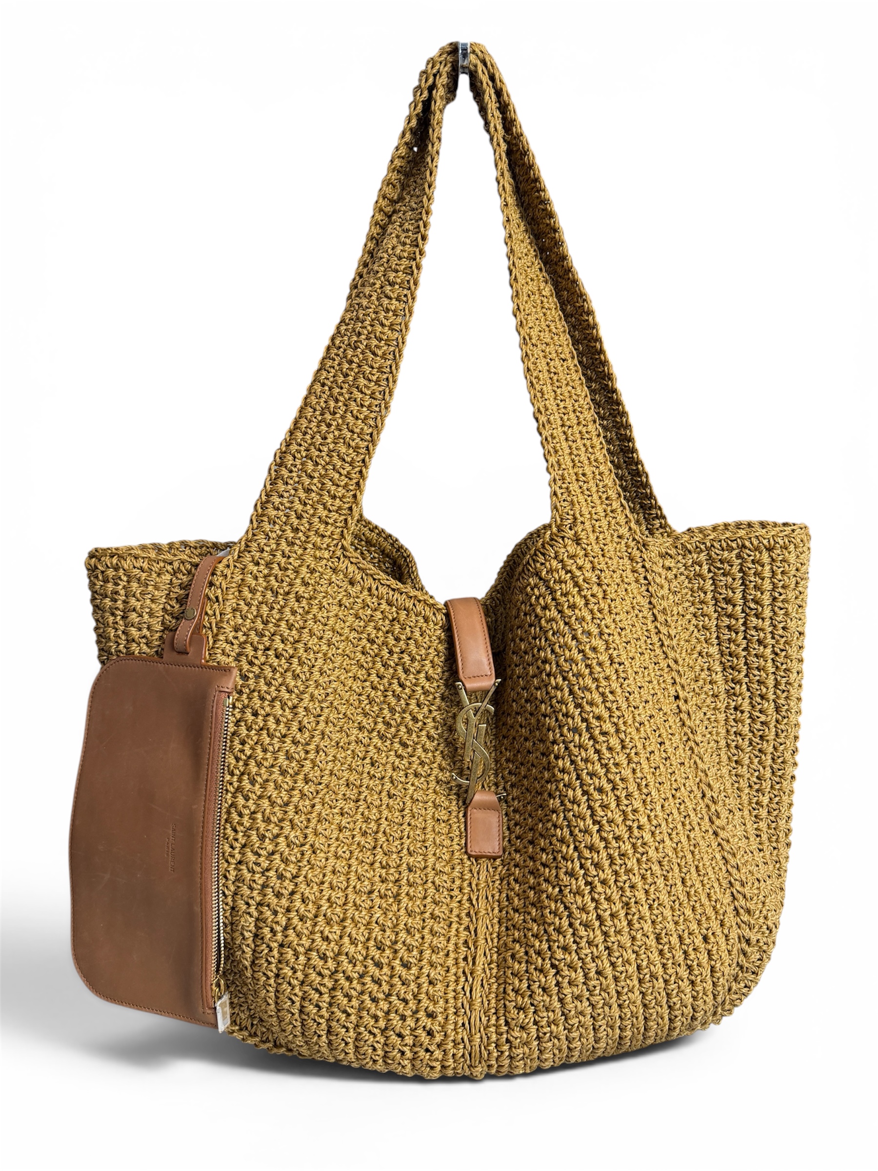 Saint Laurent (YSL) Bea Tote Raffia