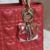 Christian Dior Lambskin Cannage Dioramour Heart Small Lady Dior Red