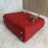 Christian Dior Lambskin Cannage Dioramour Heart Small Lady Dior Red