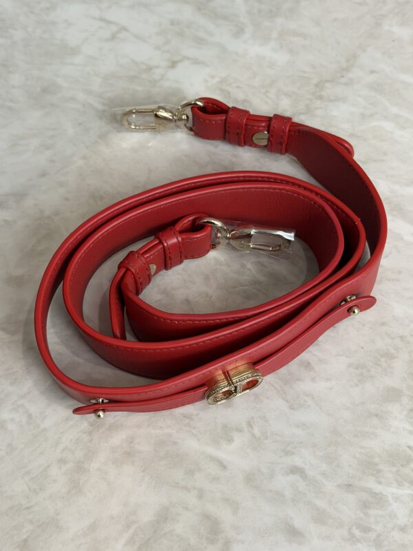 Christian Dior Lambskin Cannage Dioramour Heart Small Lady Dior Red