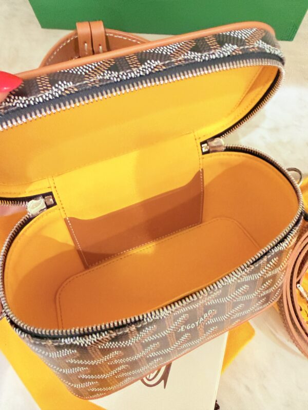 Goyard Muse Vanity Case Coated Canvas Mini Black and Tan