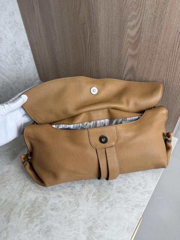 Salvatore Ferragamo Gancini Shoulder Bag Tan