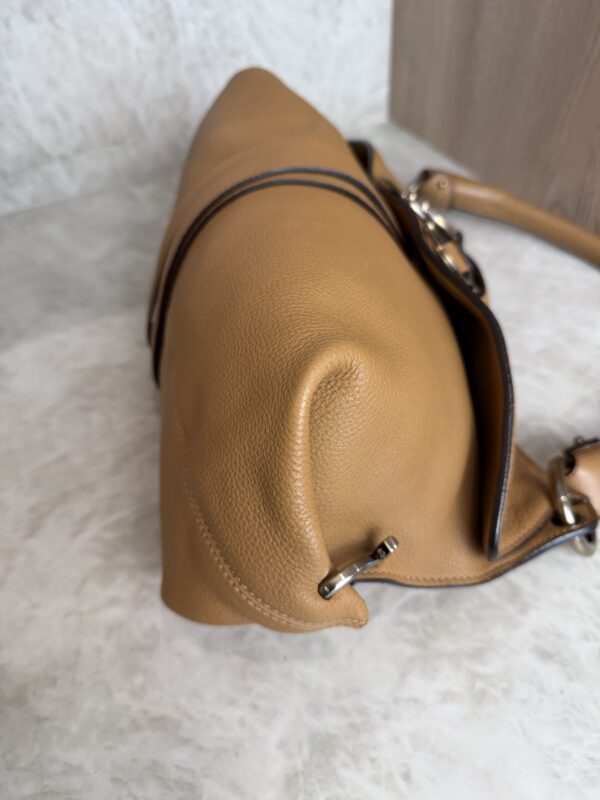 Salvatore Ferragamo Gancini Shoulder Bag Tan