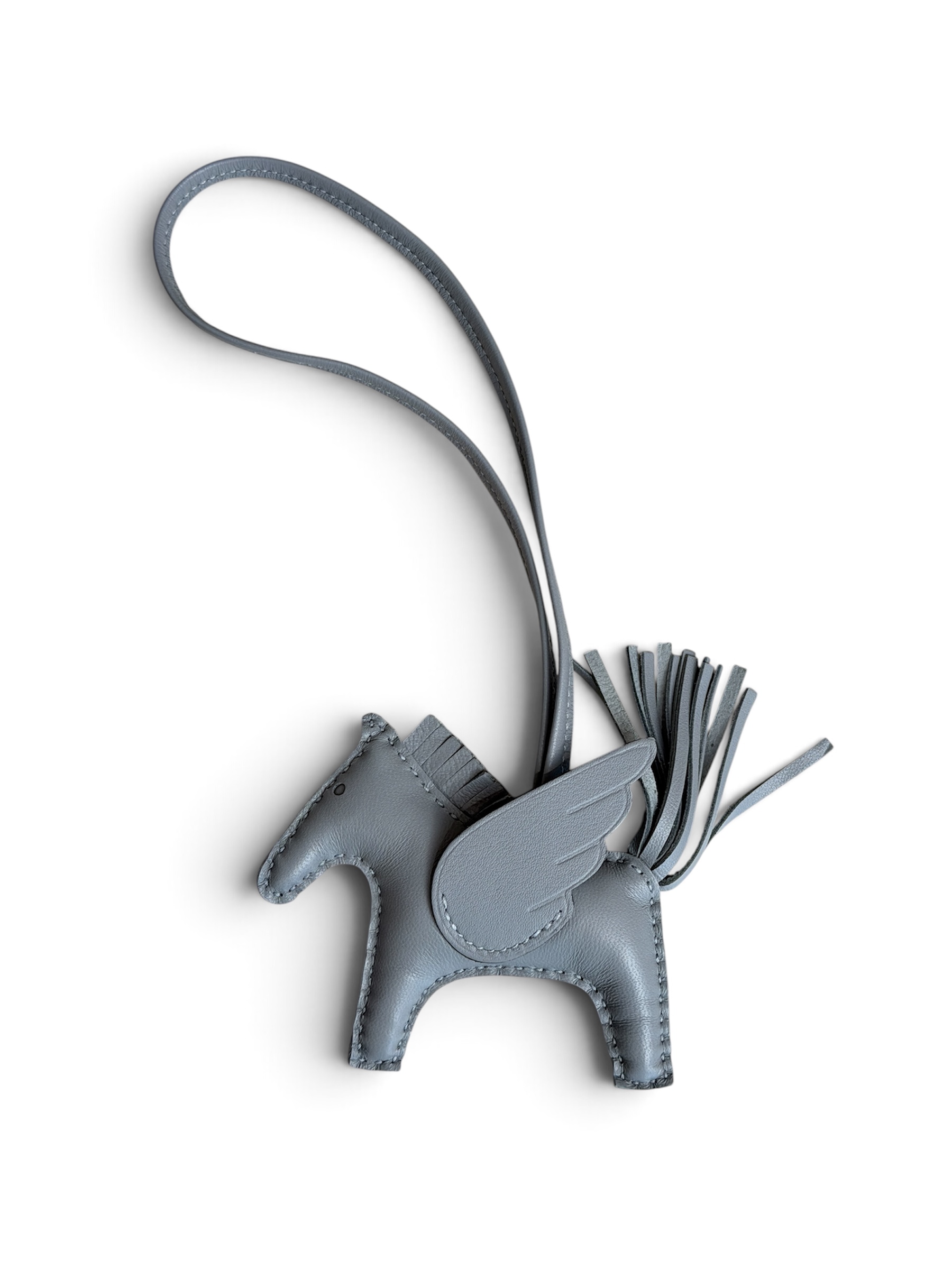 Hermes Milo Lambskin Grigri Rodeo Pegase Horse Bag Charm