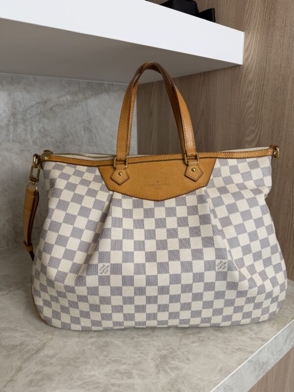 Louis Vuitton Siracusa Handbag Damier GM