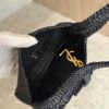 Saint Laurent (YSL) Le 5 a 7 Mini Raffia Noir