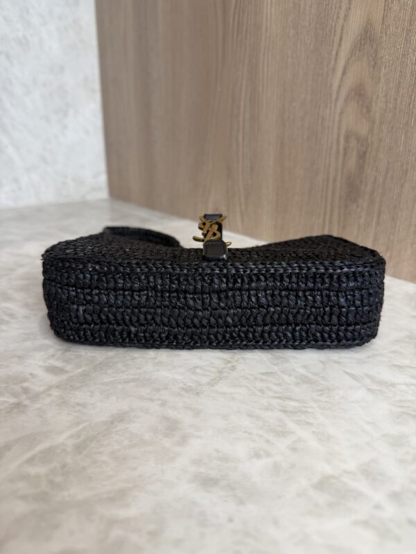Saint Laurent (YSL) Le 5 a 7 Mini Raffia Noir