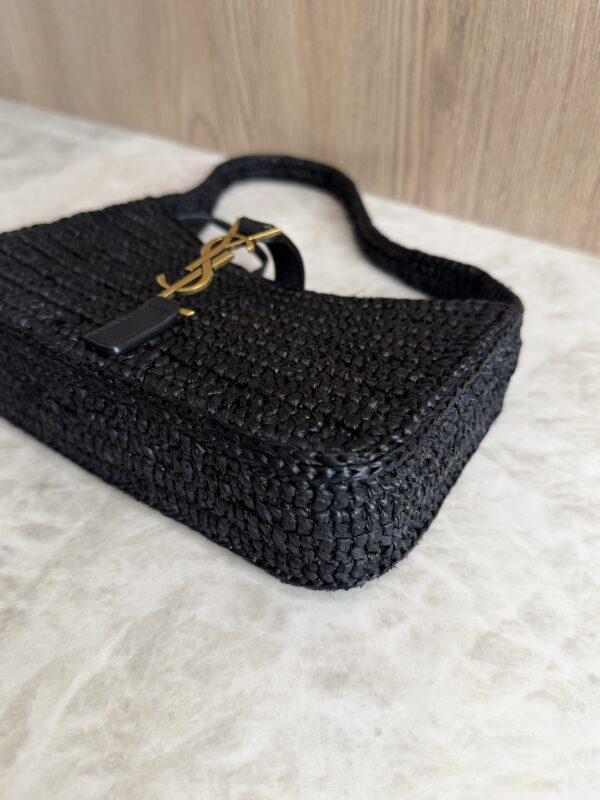 Saint Laurent (YSL) Le 5 a 7 Mini Raffia Noir