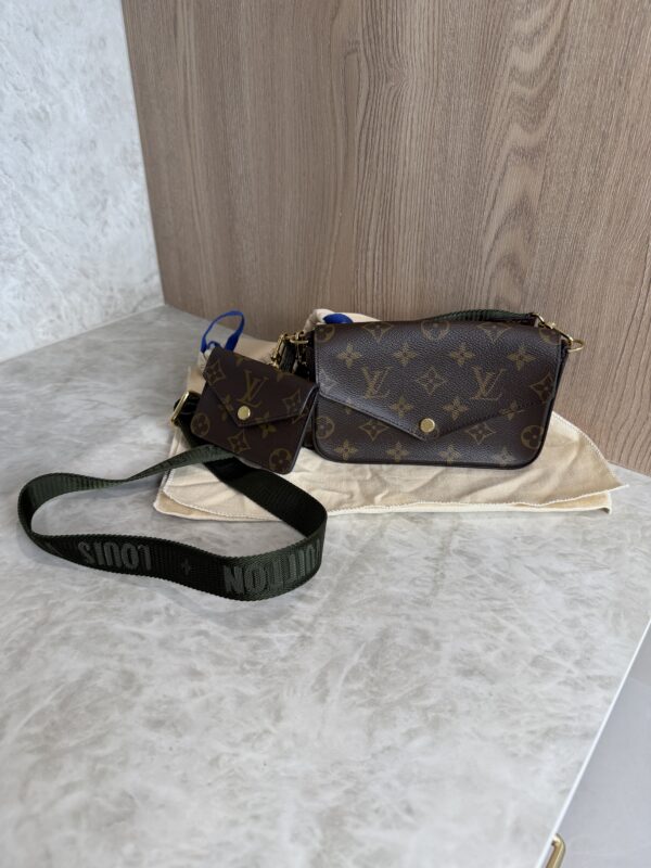 Louis Vuitton Felicie Strap Go Handbag Monogram Canvas