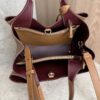 Tod's Mini Leather Tote Kenia Bordeaux