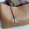 Tod's Mini Leather Tote Kenia Bordeaux