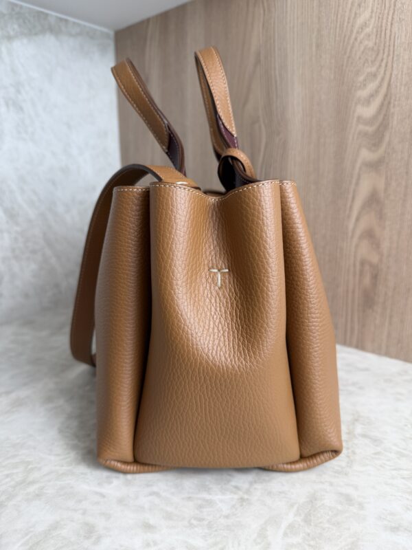 Tod's Mini Leather Tote Kenia Bordeaux