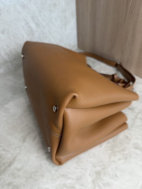 Tod's Mini Leather Tote Kenia Bordeaux