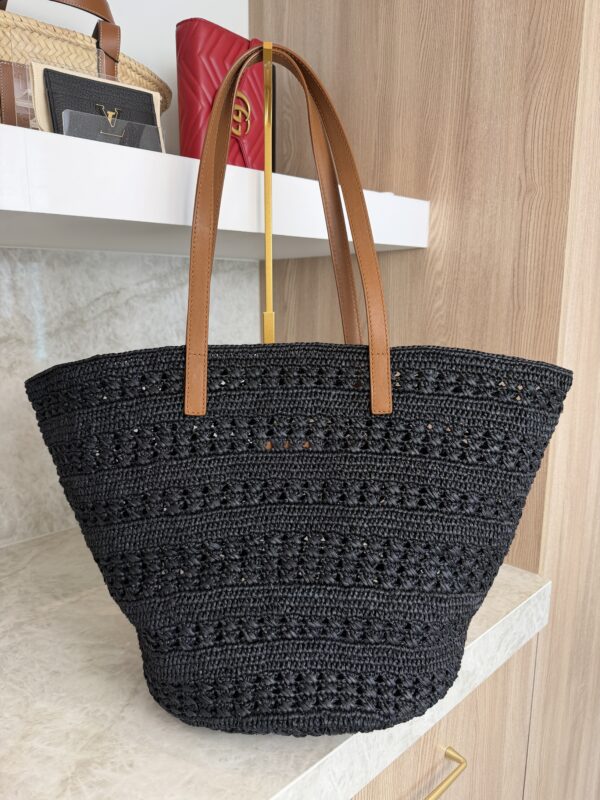 Saint Laurent (YSL) Raffia Panier Medium