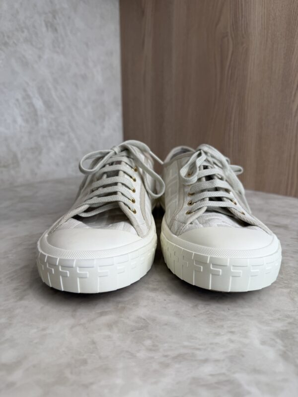 Fendi Zucca FF Logo Canvas Sneakers Women's Size: 9.5