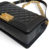 Chanel Boy Flap Bag Quilted Caviar Old Medium Gold Hardware